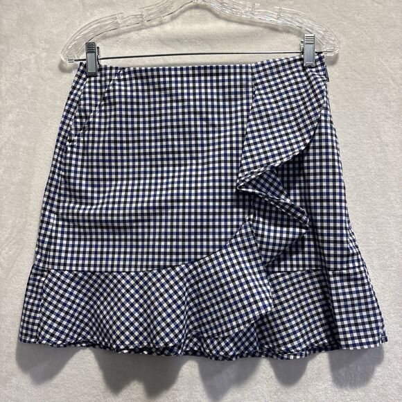Polo by Ralph Lauren Pants - Polo Golf Ralph Lauren Ruffle Gingham Check Skort Women's 2 Blue Black White